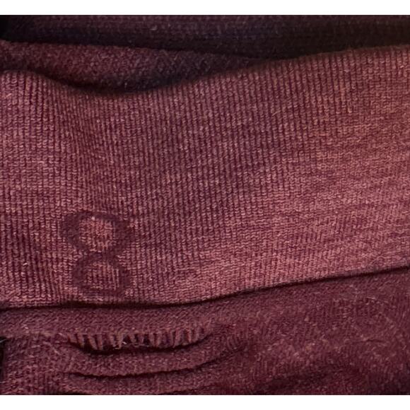 Lululemon In The Flow Crop II Leggings Womens 8 Heathered Bordeaux Ruched Capri - Picture 5 of 6